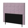 Imagem de Cabeceira Solteiro Strass Jordania 90 CM Suede Rose - D A Decor