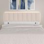 Imagem de Cabeceira Suspensa Cama Queen Bulgária C/led Bco/bouclé Off White - Ma