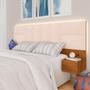 Imagem de Cabeceira Suspensa Cama Queen Friburgo C/led Fre/bouclé Off White - Ma