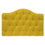 Imagem de Cabeceira Suspensa Imperatriz 140 cm Casal Suede Amarelo - Amarena Móveis