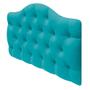 Imagem de Cabeceira Suspensa Imperatriz 160 cm Queen Size Suede Azul Turquesa - ADJ Decor