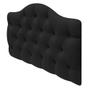 Imagem de Cabeceira Suspensa Imperatriz 160 cm Queen Size Suede Preto - ADJ Decor