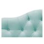 Imagem de Cabeceira Suspensa Imperatriz 195 cm King Size Suede Azul Tiffany - ADJ Decor