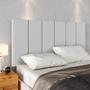 Imagem de Cabeceira Suspensa Painel Encosto Cama 1,40 Julia Kit 2 Mesa Apoio Canto Gaveta Nicho Organizador Classic New Decoração Quarto Casal-RPM