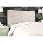 Imagem de Cabeceira T Cross Bege Estofada para Cama Box Casal Queen Size 164Cm Quarto Luxo 