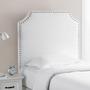 Imagem de Cabeceira Tacha Clean Pop Milão- Branco- material sintético -Solteiro