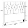 Imagem de Cabeceira Topázio Para Cama Box Casal 140 cm material sintético Bege - D'Rossi