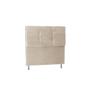 Imagem de Cabeceira Tóquio 90 Cm Cama Box Solteiro Suede Bege