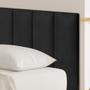 Imagem de Cabeceira Veludo Modular Estofada Retangular para Cama de Solteiro Casal Box Queen King