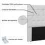 Imagem de Cabeceira Verona Para Cama Box Queen 160 cm material sintético - D'Rossi