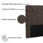 Imagem de Cabeceira Verona Para Cama Box Queen 160 cm Suede Café - D'Rossi