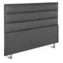 Imagem de Cabeceira Wave F.A Colchões Swede Chumbo King Size 193x15x127cm