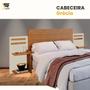 Imagem de Cabeiceira Ajustável Grécia para 3 tamanhos de cama - solteiro, casal e king 100% MDF com Nichos