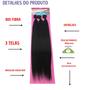 Imagem de Cabelo Bio Fibra Liso Yaki Brazilian Virgin Hair Alba Preto