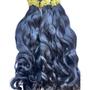 Imagem de Cabelo Brasileiro Limpo Humano Natural Leve Ondas 60/65cm 100 Gramas Pontas cheias Virgem Alongamento Mega hair.