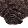 Imagem de Cabelo Humano Cacheado 60cm com Tecimento Textura Curly De Benguela - Castanho Escuro (100g)