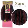 Imagem de Cabelo Sara Ser Mulher Orgânico Cacheado 340 Gramas Para Crochet Braid 50 cm