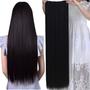 Imagem de Cabelo Tic Tac 65cm Liso Preto Fibra Orgânica Idêntico Ao Cabelo Humano
