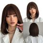 Imagem de Cabelo wig lace peruca curta  aspecto natural fibra organica