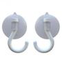 Imagem de Cabide abs branco c/ventosa 5cm - 2pcs