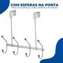 Imagem de Cabide Com Gancho Para Porta Pendurar Toalha Roupas Sem Furo