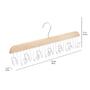 Imagem de Cabide de Cinto de Madeira Amazon Basics - Pacote com 2