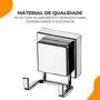 Imagem de Cabide Gancho Duplo Multiuso Banheiro Lavabo Cozinha Lavanderia Com Ventosa Porta Toalha