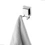 Imagem de Cabide Gancho Duplo Multiuso Banheiro Lavabo Cozinha Lavanderia Com Ventosa Porta Toalha