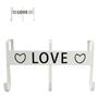 Imagem de Cabide / Gancho Para Porta De Metal Love/Lar Doce Lar/Home Com 3 Ganchos 18X10Cm