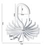 Imagem de Cabide Giratório Suporte Branco P/ 20 Gravatas Cintos Lenços