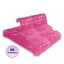 Imagem de Cabide Infantil Criança Pequeno Acrílico Cristal Rosa Kit 50 Peças