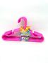 Imagem de Cabide Infantil Rosa Kit c/6