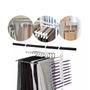 Imagem de Cabide Inox Retrátil 5 Divisórias - Organize Seus Roupas