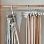 Imagem de Cabide Multifuncional Inox com 5 Divisórias para Calças e Saias Kit c/ 2