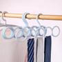 Imagem de Cabide Organizador Com Argolas Para Pendurar Lenços Cintos Gravatas Multiuso