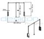 Imagem de Cabideiro Basculante Extensível P Branco 60cm a 83cm 12kg