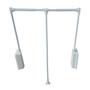 Imagem de Cabideiro Basculante Extensível P Branco 60cm a 83cm 12kg