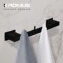 Imagem de Cabideiro C4 Inox Preto Fosco - Kromus Rt0312b