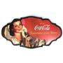 Imagem de Cabideiro de Parede COCA COLA Brunette Lady Colorido  - Exclusivo Artesanal em MDF - Home Collection