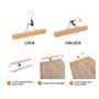 Imagem de Cabides de Madeira para Calças Amazon Basics - Pacote com 20