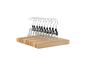 Imagem de Cabides de Madeira para Calças Amazon Basics - Pacote com 20