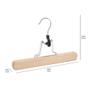 Imagem de Cabides de Madeira para Calças Amazon Basics - Pacote com 20