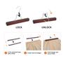 Imagem de Cabides para calças Amazon Basics Wooden Cherry, pacote com 10