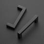 Imagem de Cabinet Pulls Ravinte Black Inox Steel 96 mm, pacote com 15