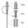 Imagem de Cabo 2 em 1 USB-C para Lightning 1,5m LC21GR Geonav