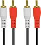 Imagem de Cabo 2 Rca X 2 Rca 1.5 Metros Com Conectores Dourado - 2rca-15g - PC / 10