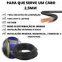 Imagem de Cabo 2,5mm Com Selo Do Inmetro Para Elétrica Com 35 Metros preto
