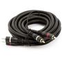 Imagem de Cabo 2x2 Rca Com Fio Terra 5m Preto Som Automotivo - Storm