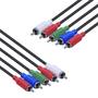 Imagem de Cabo 5 RCA Macho para 5 RCA Macho Video Componente 2 Metros - P5R-2