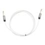 Imagem de Cabo 6.35mm P10 Stereo - P10 Stereo Cobre OFC Banhado a Ouro cor Branca